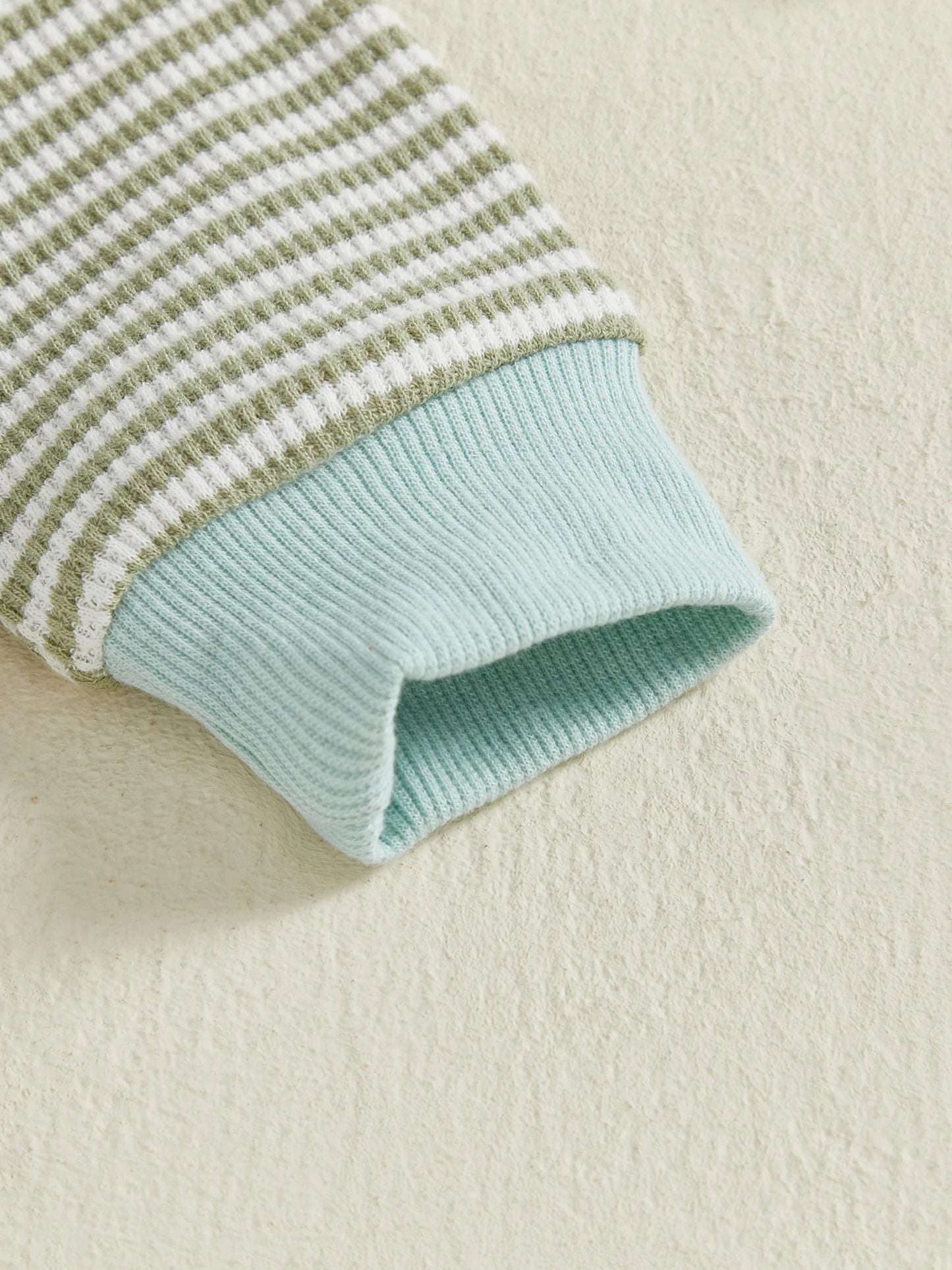 Baby Boys Striped Romper with Duck Embroidery - Long Sleeve Autumn Jumpsuit (0-18M)