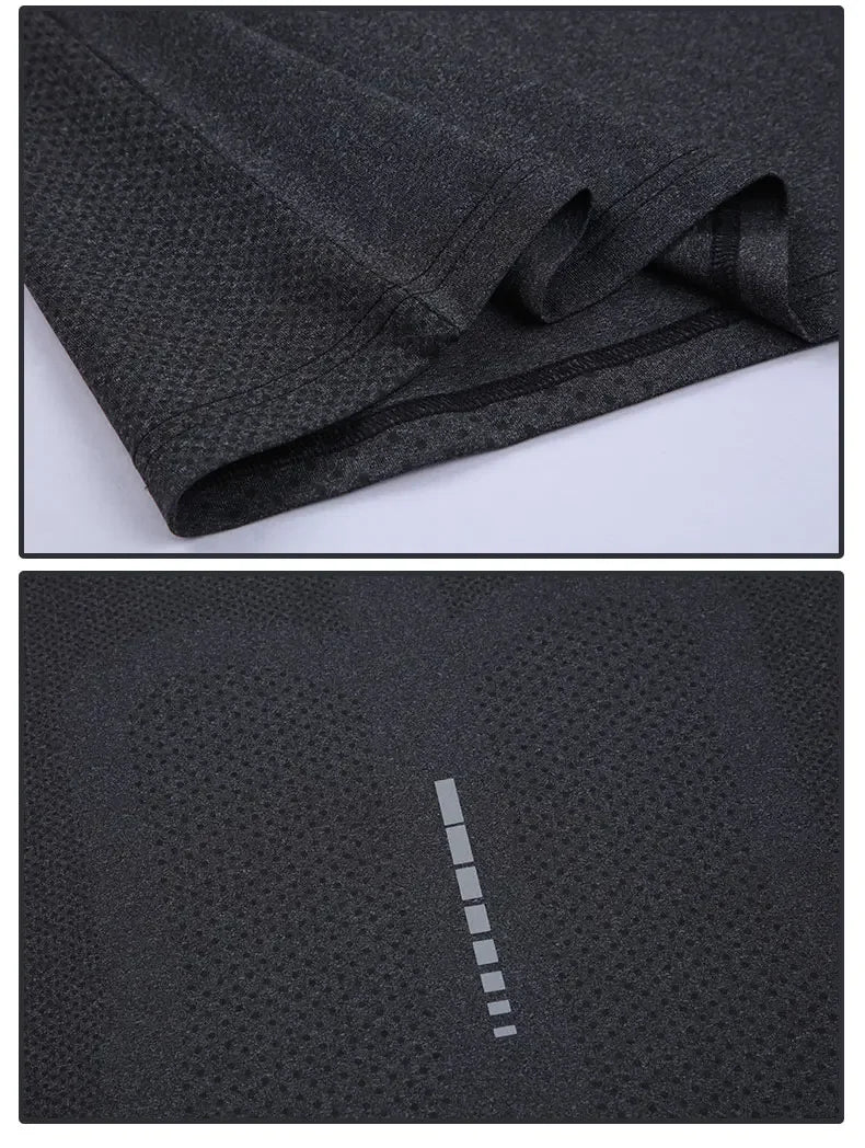 Men's Summer Loose Breathable Short Sleeve Quick Dry Running Fitness  Muscle T-Shirt