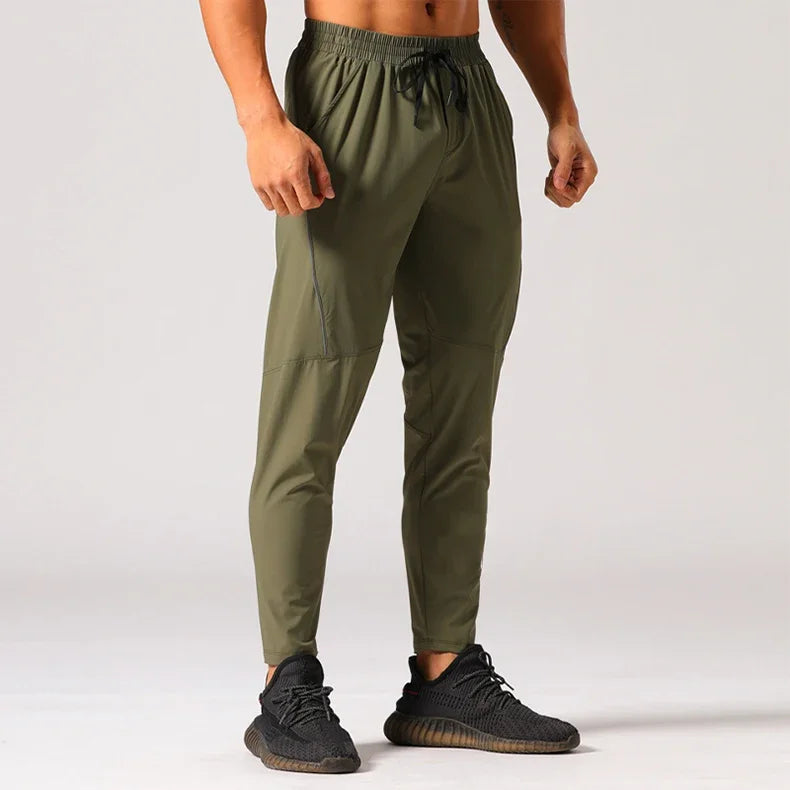 Men's Gym Casual Sweatpants Breathable Quick-Drying Ice Silk  Sports Jogging Training Trousers