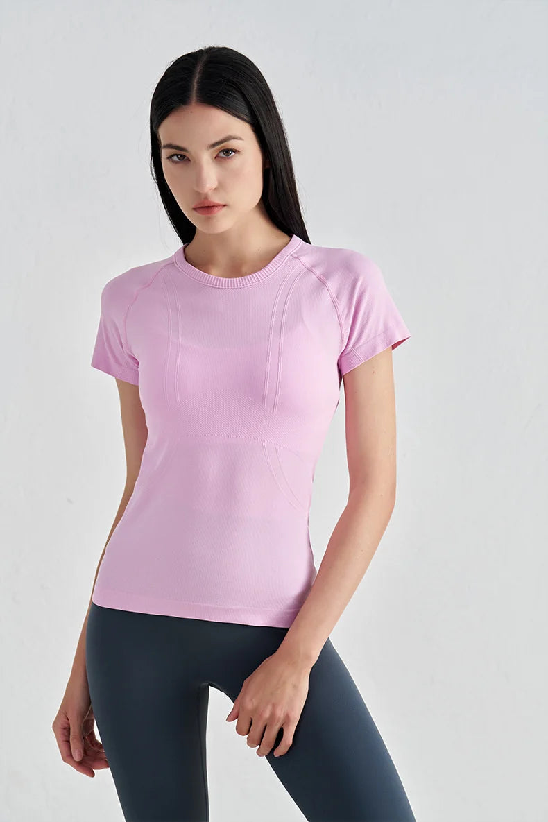 Seamless Short Sleeve Fitness Top