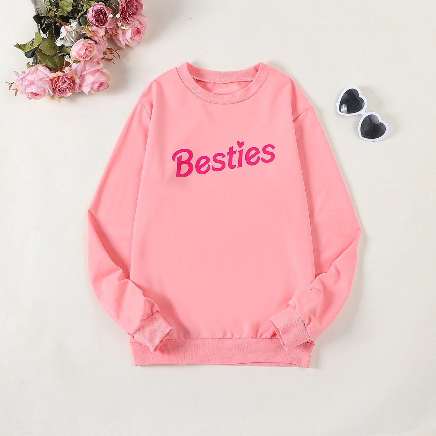 Mommy and Me Family Matching Outfits Long Sleeve Letter Print Autumn Pullovers Sweatshirt Top