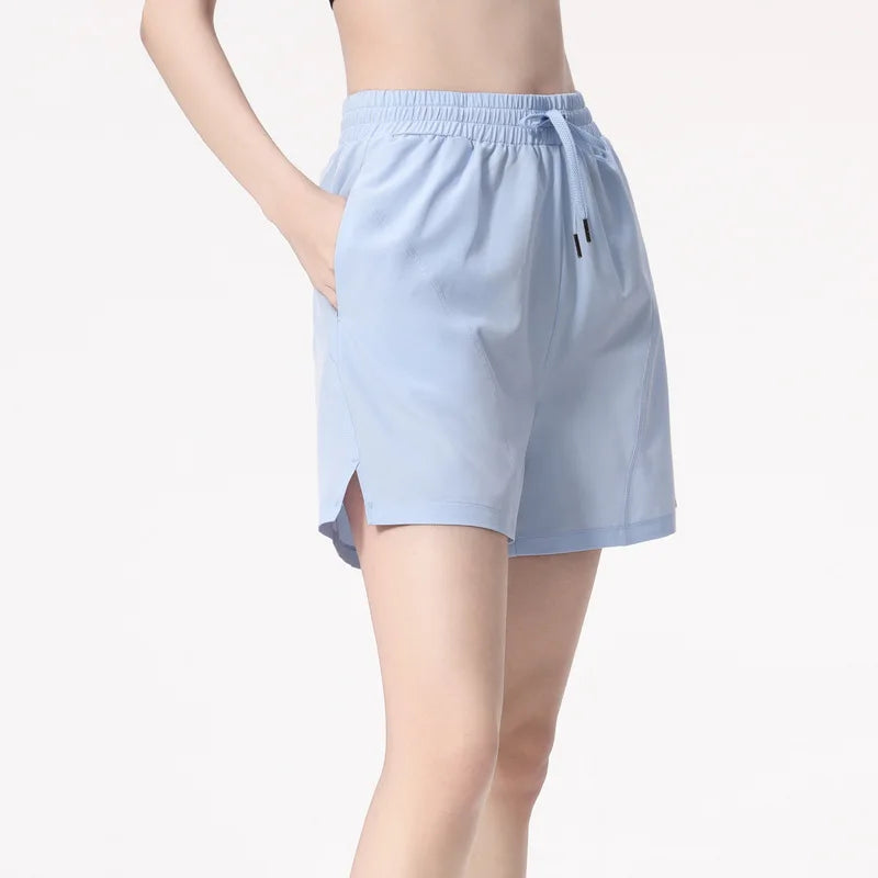 Women's Loose Running Shorts | Drawstring Waist with Pockets, Quick Dry S–XL