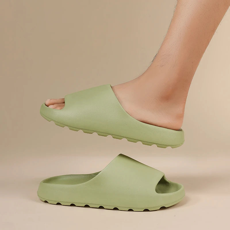 Men's Summer Slippers Beach Sandals  Light Soft Comfortable Non-slip Casual Slides
