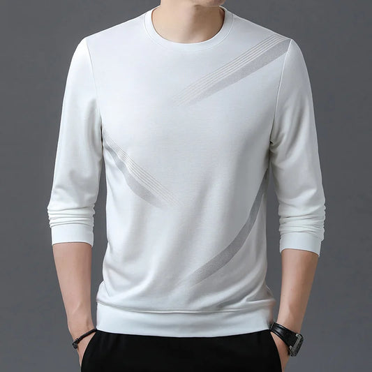 Print Patchwork Long Sleeve Casual Sweatshirt - O-Neck Pullover