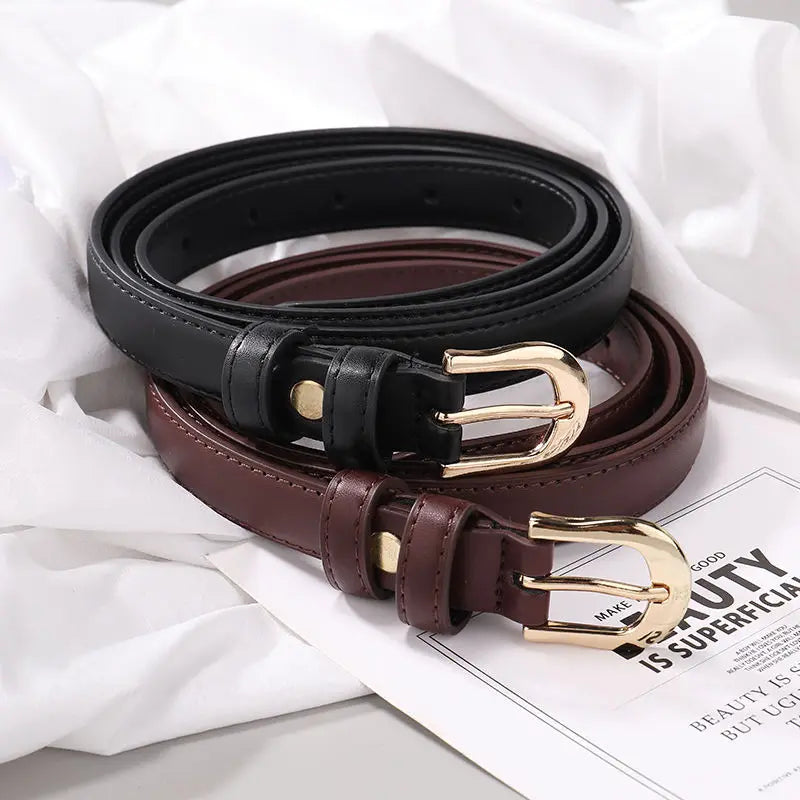 Women Buckle Pin Belt