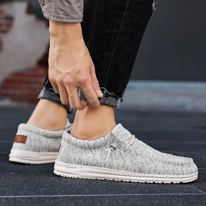 Men's Slip-On Casual Sneakers - Breathable Skateboard Loafers