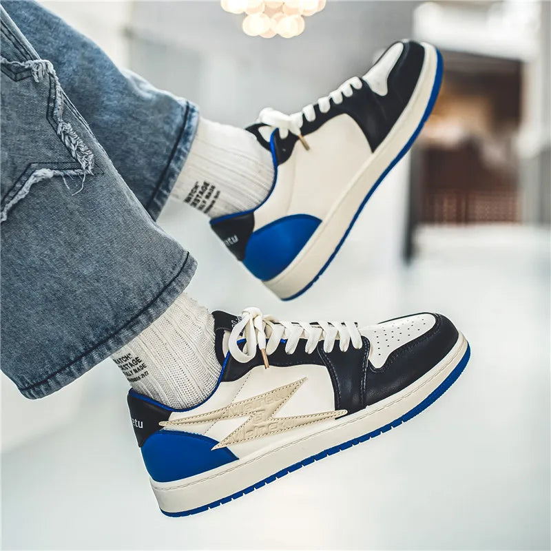 Men's Casual Outdoor Lightning Design Running Walking Sports Shoes Basketball Trainers Sneakers