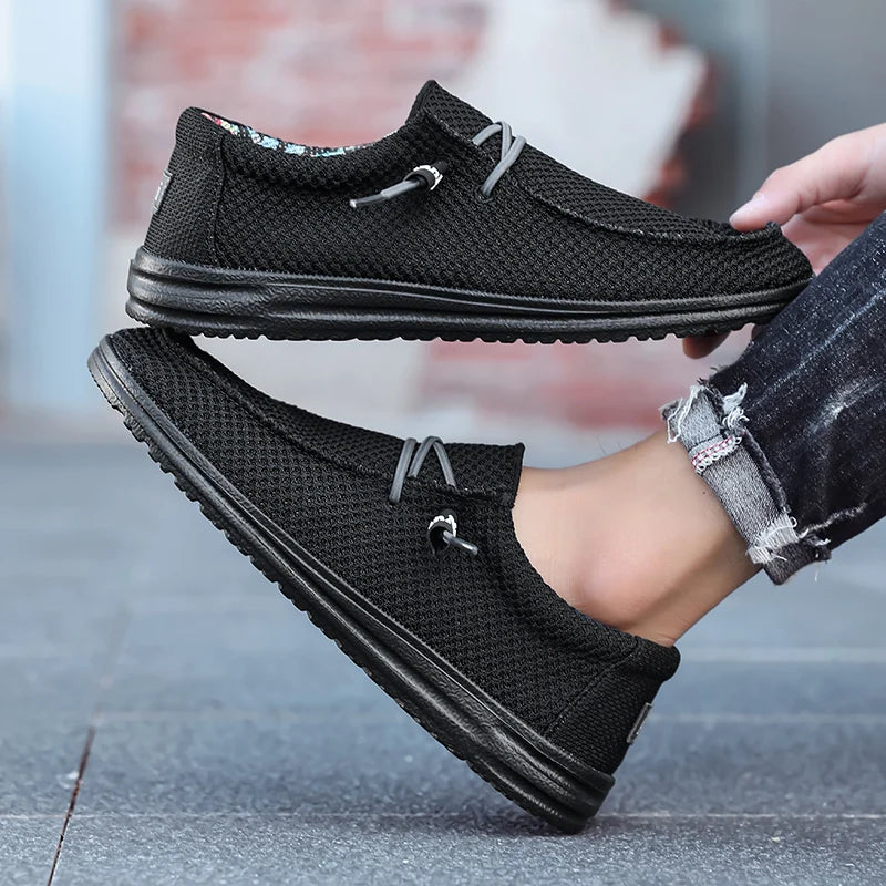Men's Slip-On Casual Sneakers - Breathable Skateboard Loafers