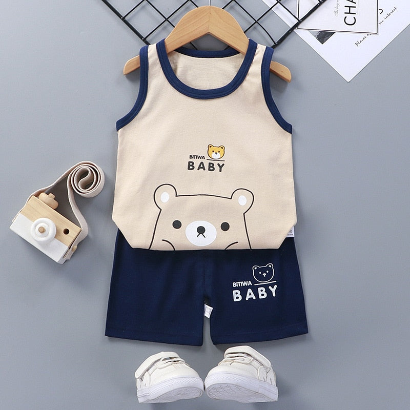 2PCS Children's Boy's Vest Set