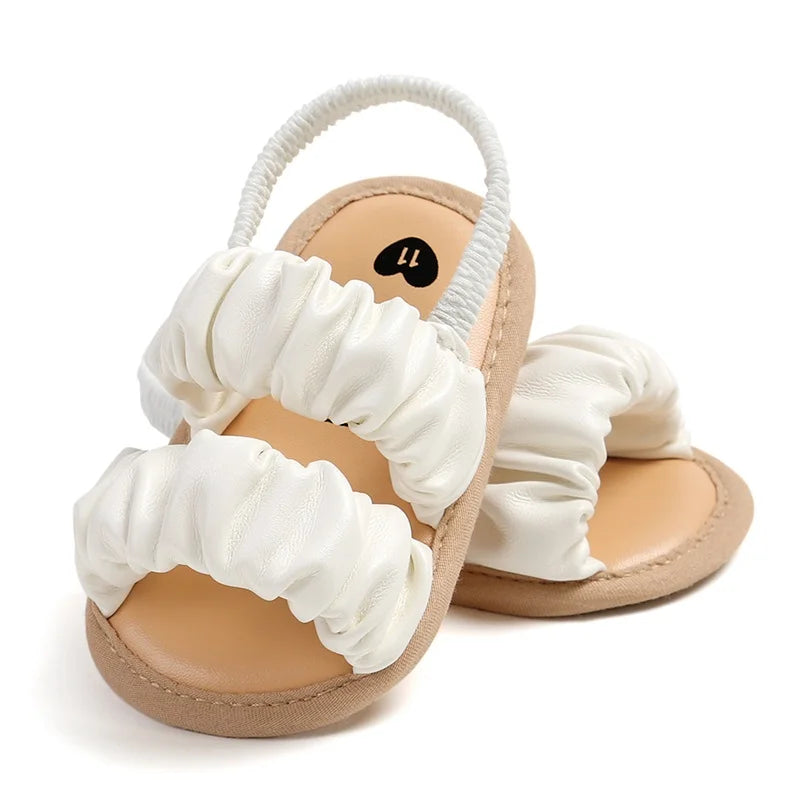 Baby Girls Soft Sole Sandals - Anti-Slip Princess Shoes