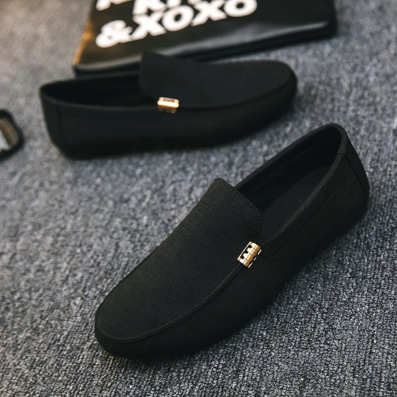 Men's Casual Loafers Comfortable Slip-on Flat Shoes