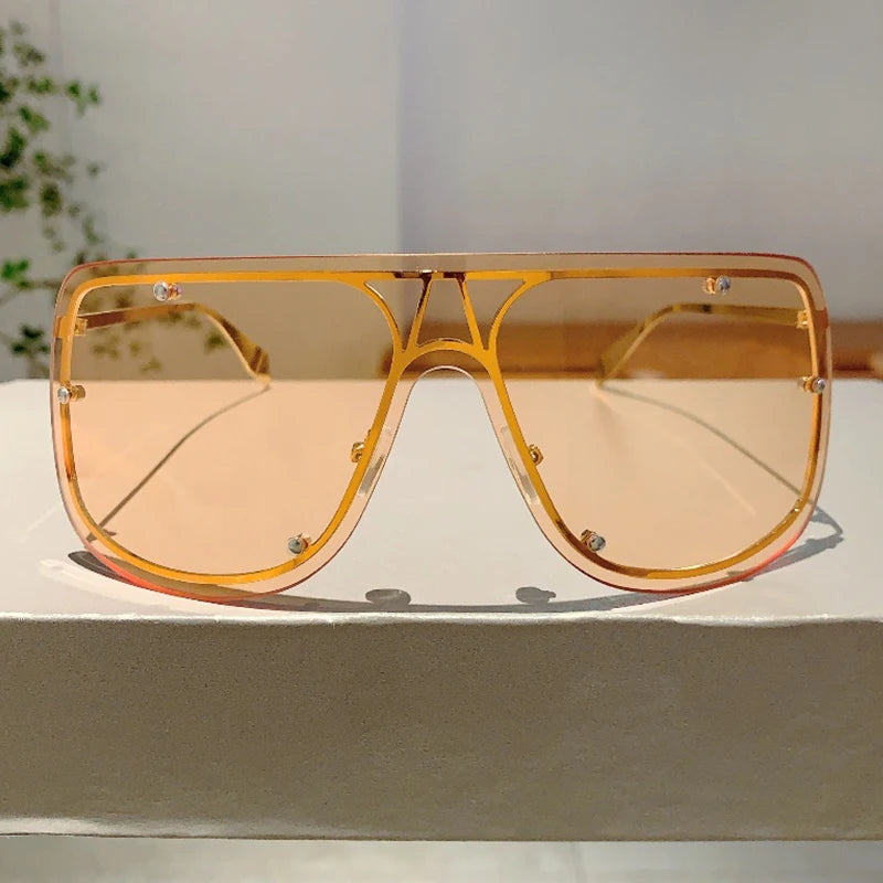 Unisex Pilot Trends Retro Metal Decor Sunglasses