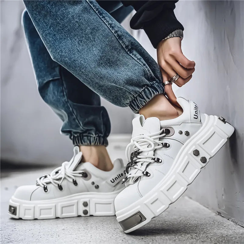 Men's Metal Punk Platform Shoes
