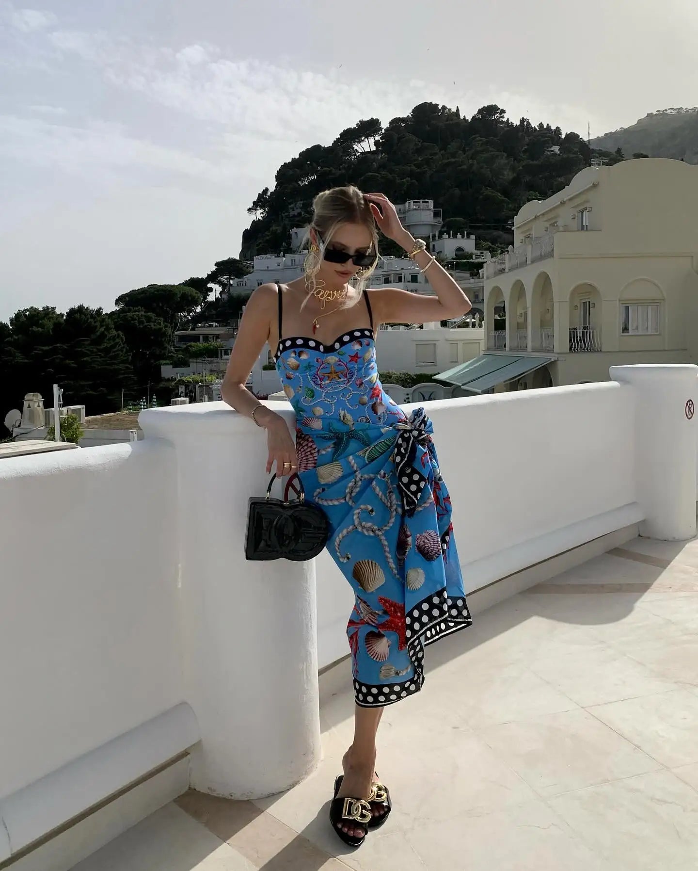 Underwire Push-Up Swimsuit with Skirt - High Leg Bathing Suit