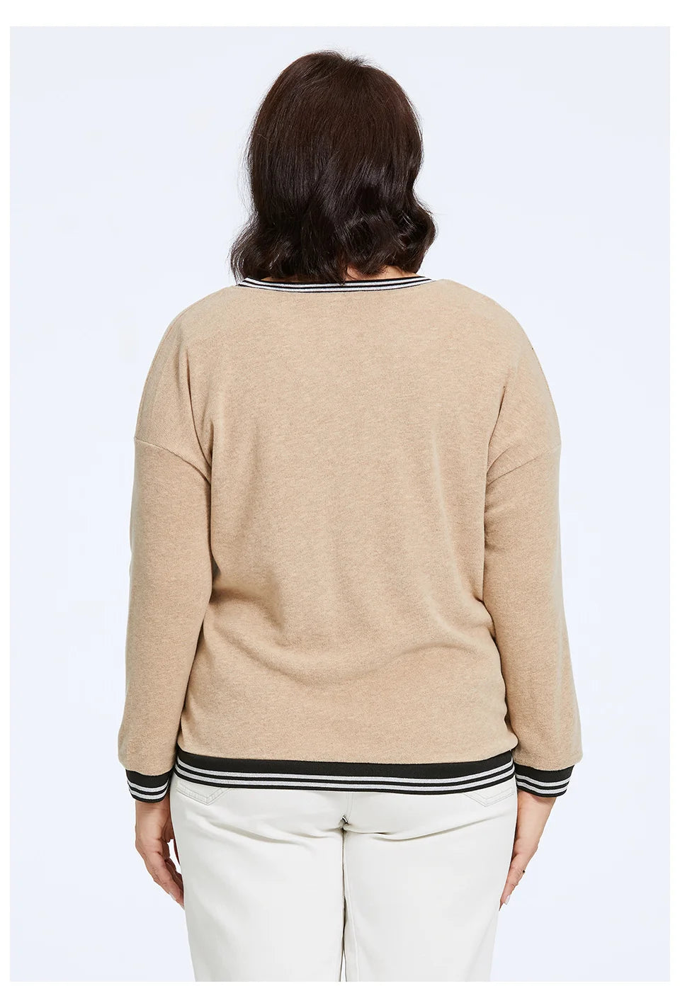 Women's Oversized Flower Embroidery Knitted Jumper