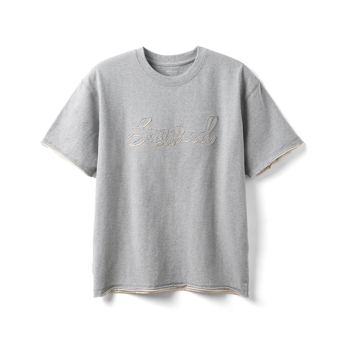 Men's Short Length Super Loose Cotton T-Shirt with Letter Print