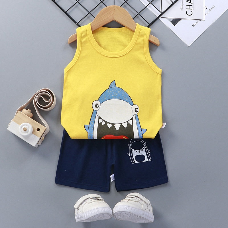 2PCS Children's Boy's Vest Set