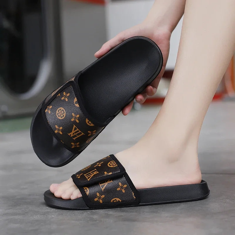 Men's Summer Slippers Sport Slides Quick Dry Beach Sandals  Flip Flops