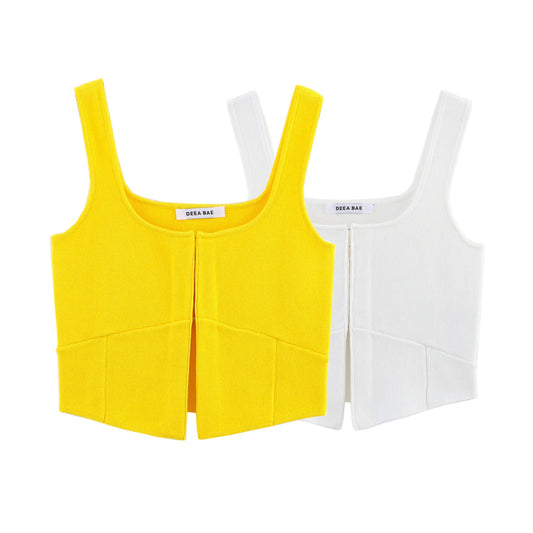 Knitted Wide Strap Cami Top