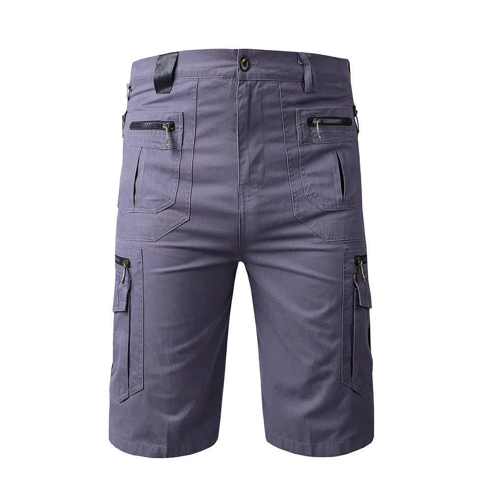 Men's Summer Cotton Multi Pocket  Cargo Shorts
