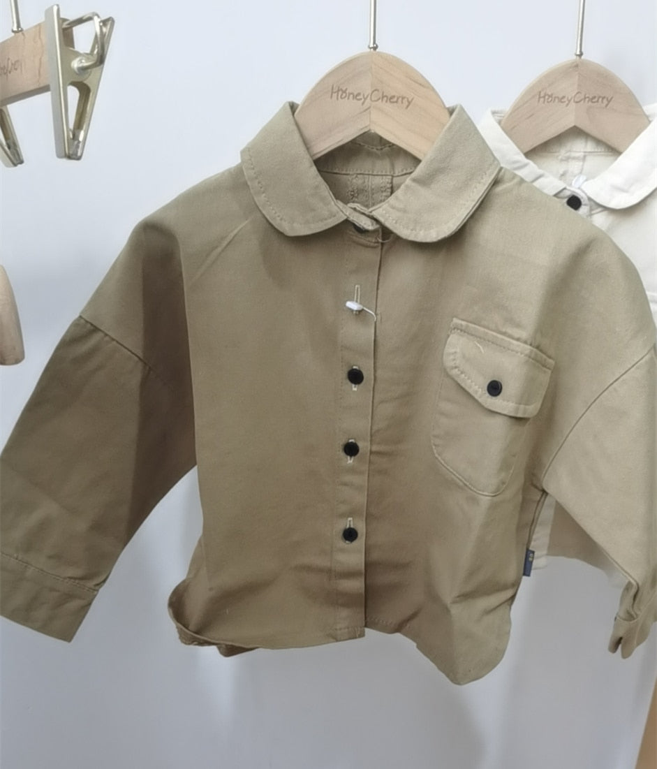 Children's Embroidered Long Shirt