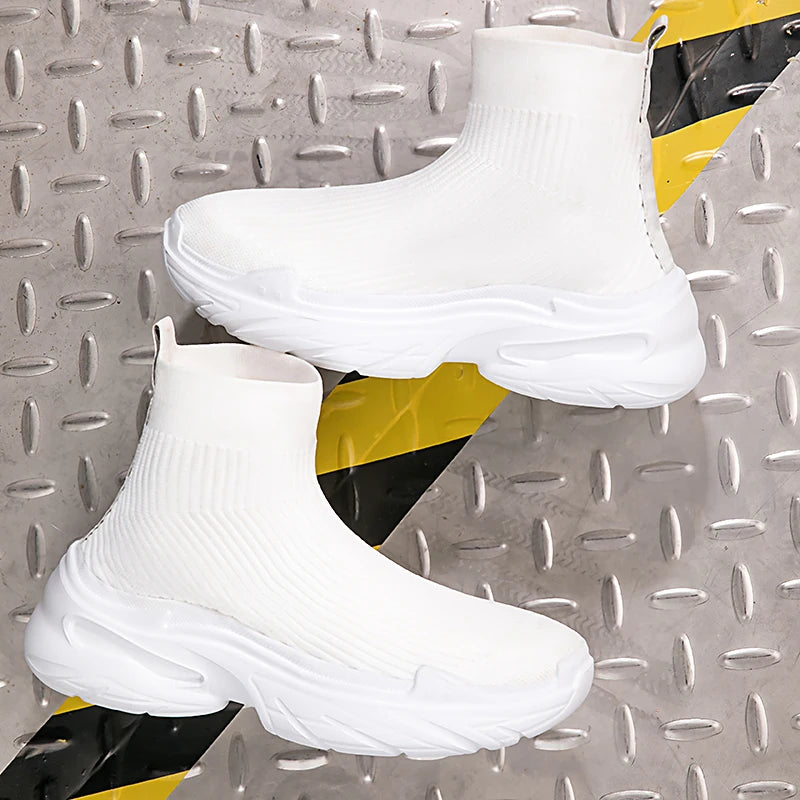 Men's Casual Sports Mesh Running Slip On Breathable Designer Tennis Shoes Walking Sneakers