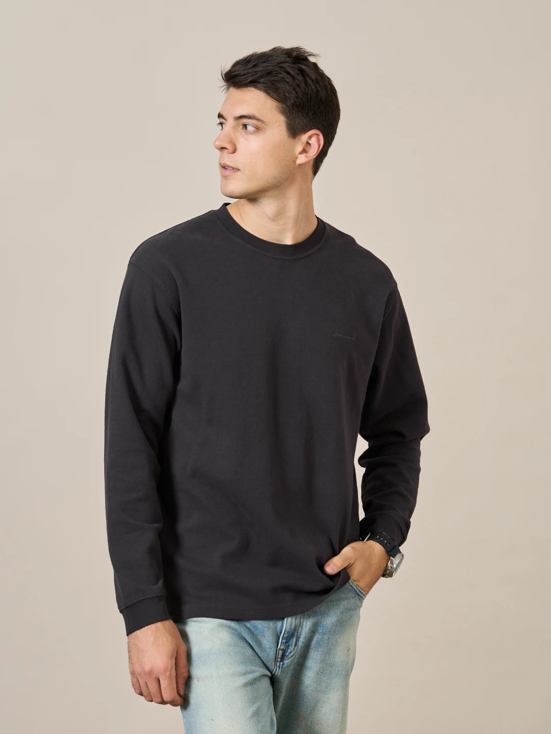 Men's  300gsm Comfortable Doubleside Sanded Fabric Sweatshirt