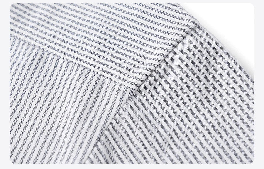 Men's Vertical Striped  230gsm Brushed Fabric Casual Shirt