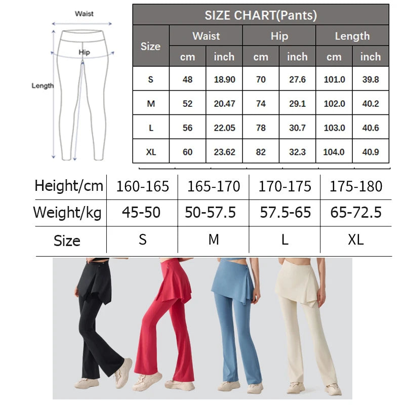 Women's High Waist Yoga Pants Soft Gym Flared Trousers Super Stretch Workout Pants Sportswear