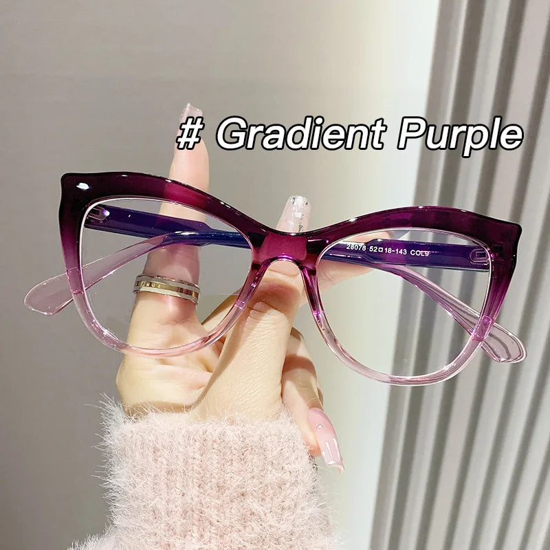 Fashion Cat Eye Glasses - Women's Anti Blue Light Computer Eyewear