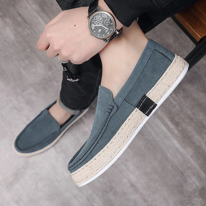 Men's Casual Slip-On Loafers - Comfortable Driving Shoes