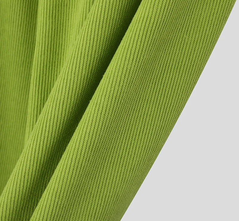 Men's Corduroy Fabric Wide Leg Trousers