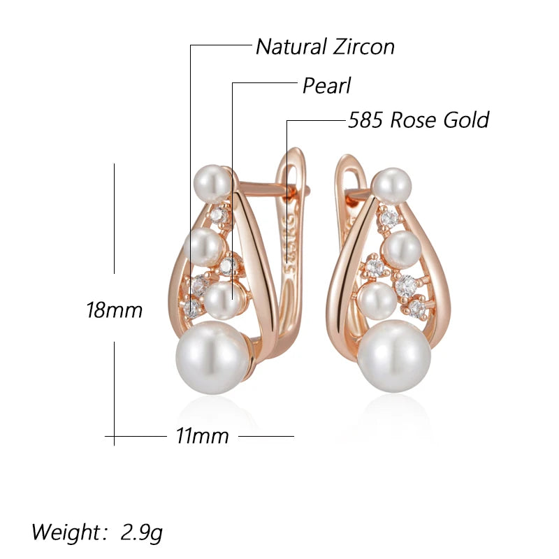 Women Pearl English Earrings