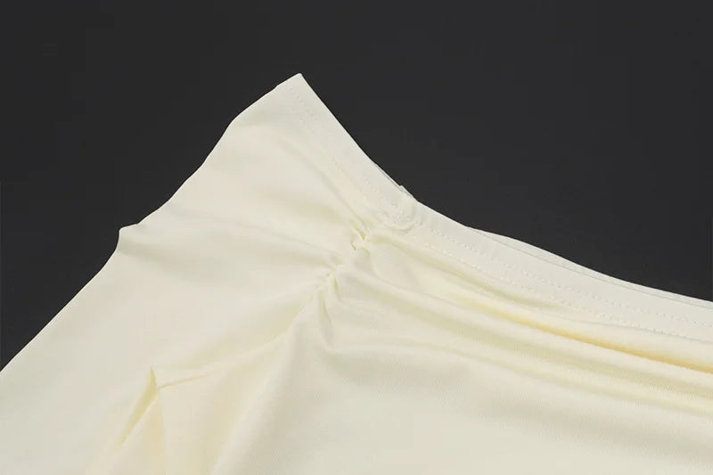 Women's Solid Flare Sleeve Off Shoulder Top - Elegant Cropped Streetwear
