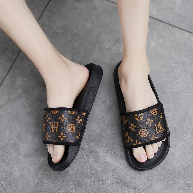 Men's Summer Slippers Sport Slides Quick Dry Beach Sandals  Flip Flops