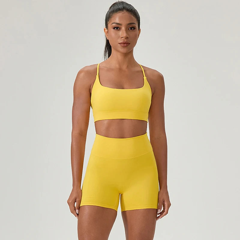 Buttery Soft Two-Piece Fitness Set - Breathable Quick Dry Yoga Workout Clothes