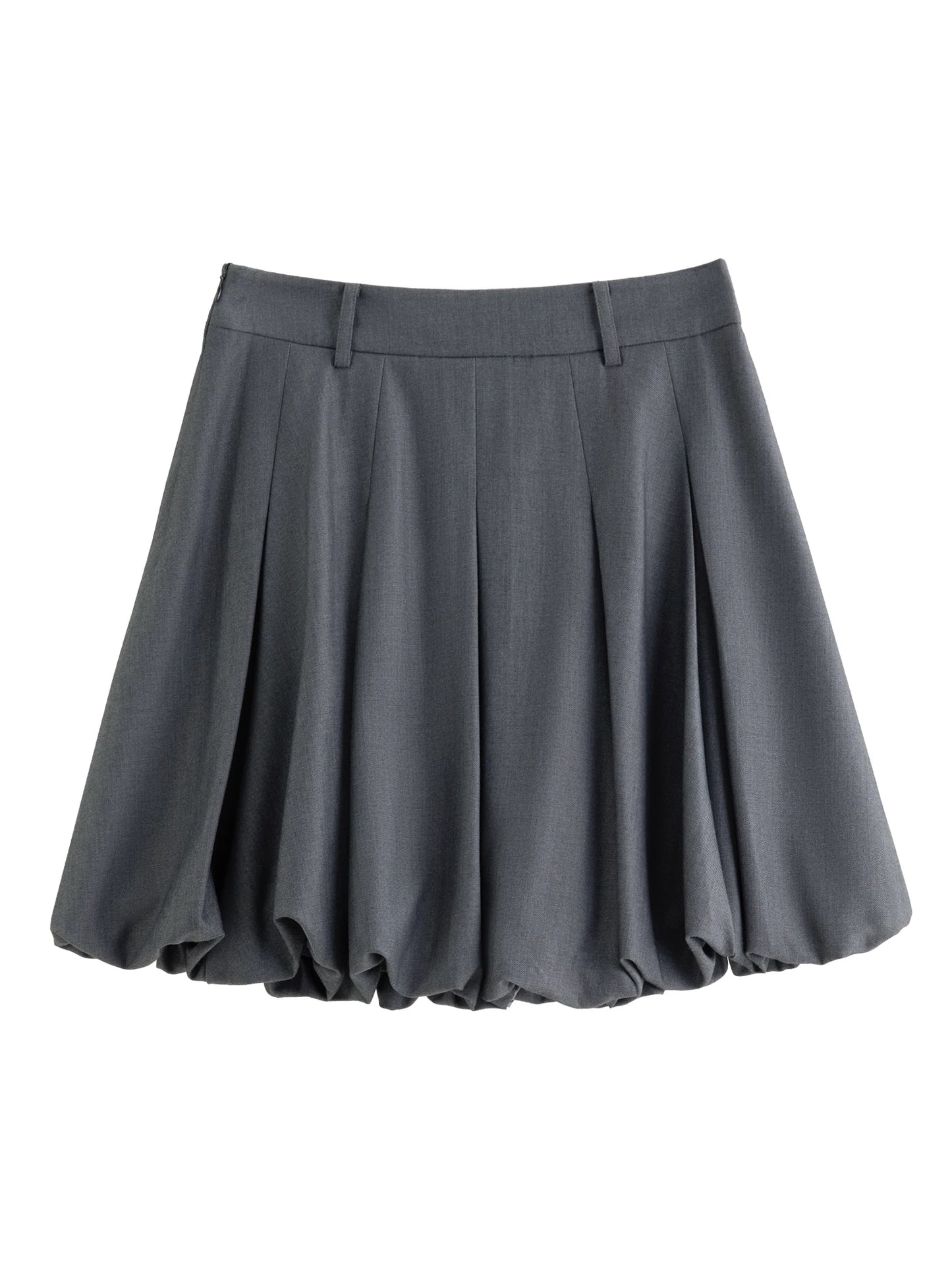 Plus Size Ballet Style A-Line Short Skirt - Sweet Autumn Grey