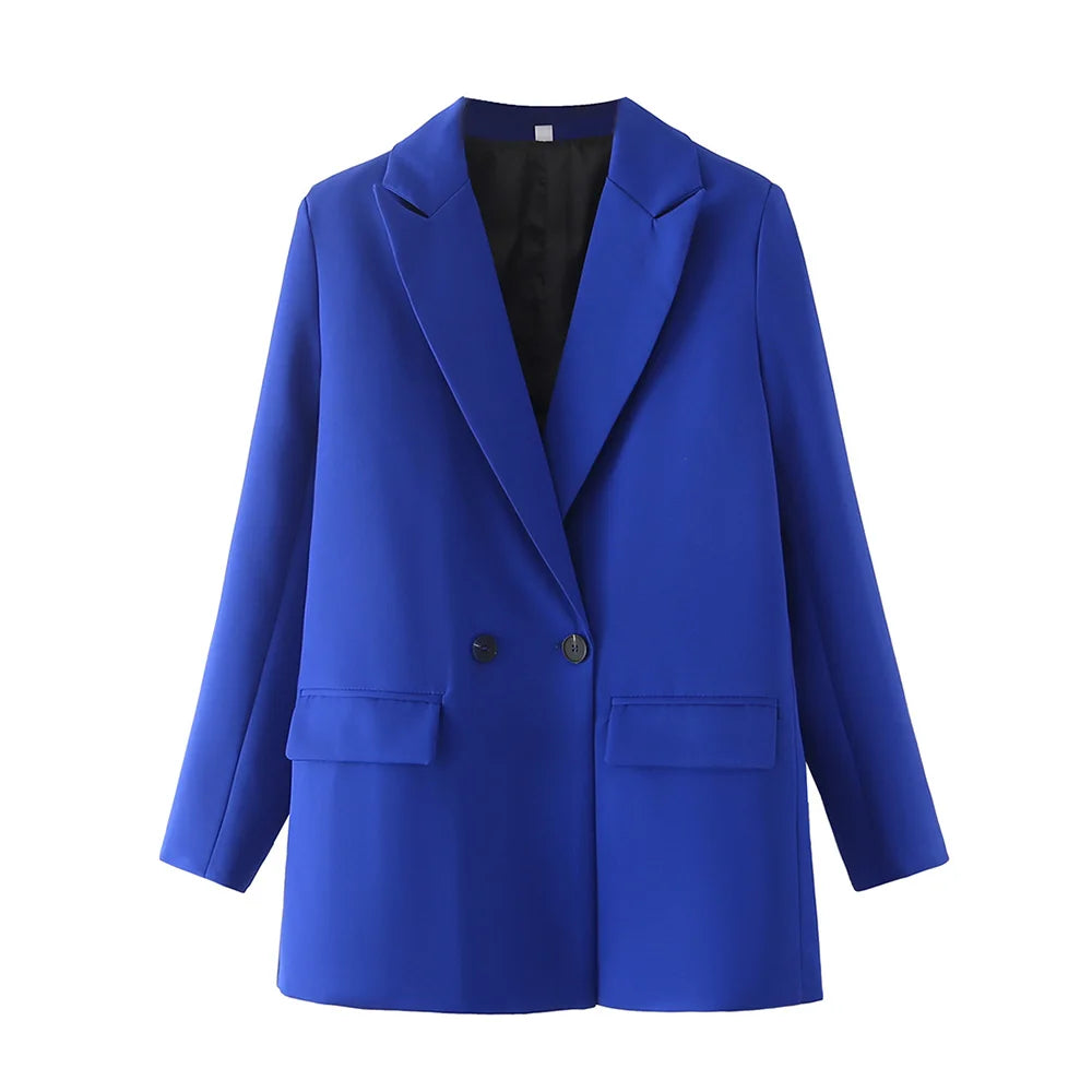 Women Chic Office Double Breasted Blazer