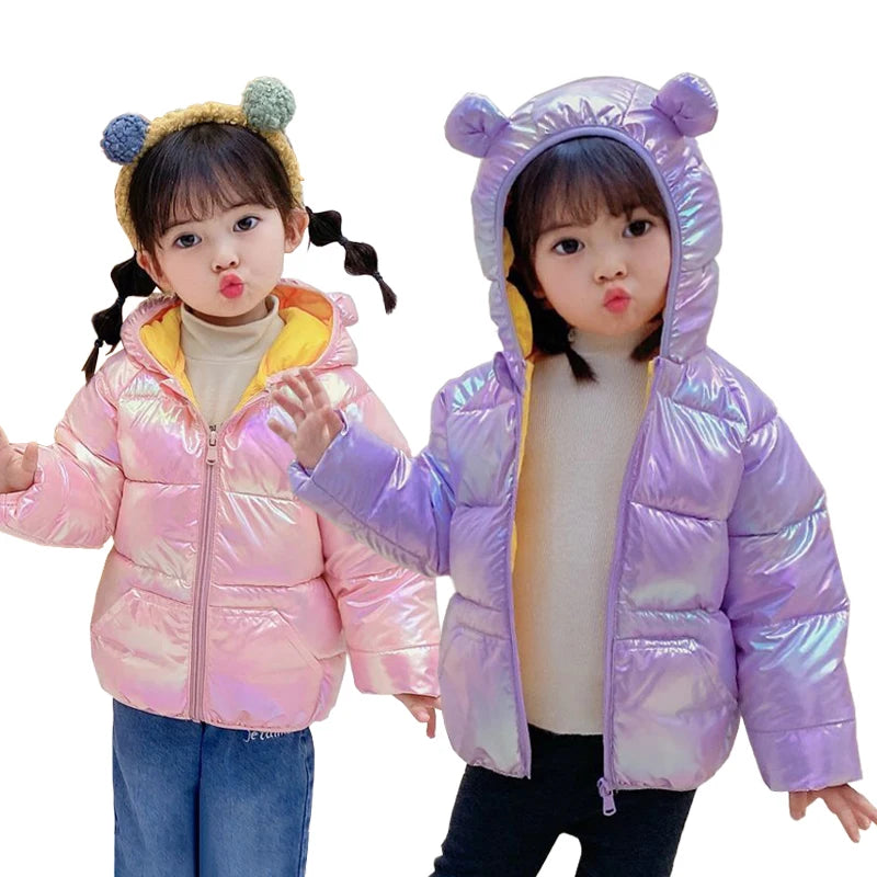 Children's Warm Hooded Coat Jacket