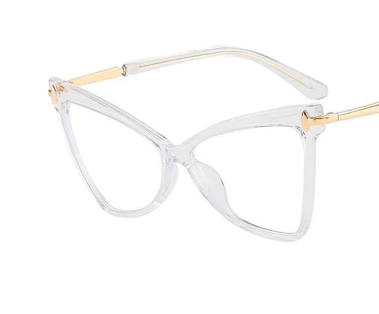 Women's Cat Eye Blue Light Blocking Glasses - Butterfly Large Frame Eyewear