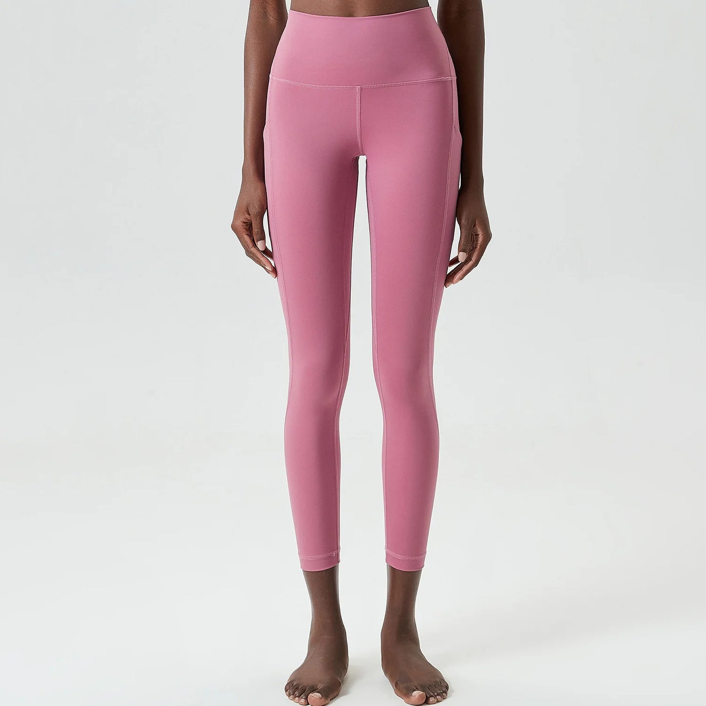 Women's High Waist Sports Leggings Buttery Soft Pocket Yoga Pants Slim Fit Stretchy Workout Running Tights Sportswear