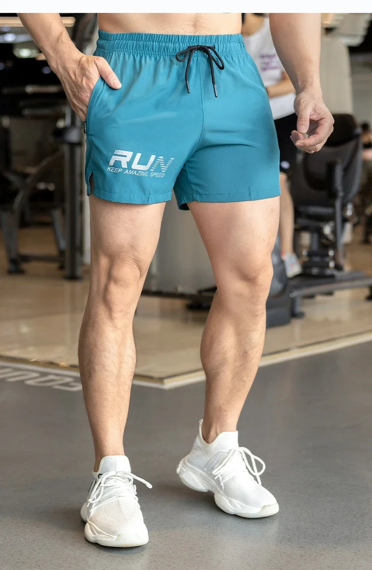 Men's Summer Gyms Workout Bottoms Fitness Sports Quick Dry Beach Jogging Running Sportswear  Shorts