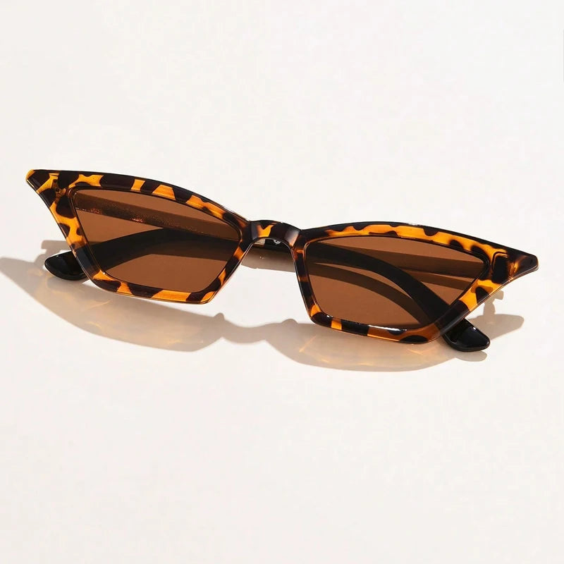 Women's 4pcs Square Triangle Cat Eye Anti UV Sunglasses UV400