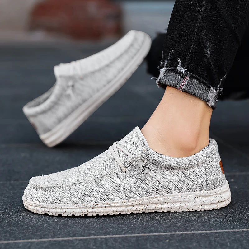 Men's Slip-On Casual Sneakers - Breathable Skateboard Loafers