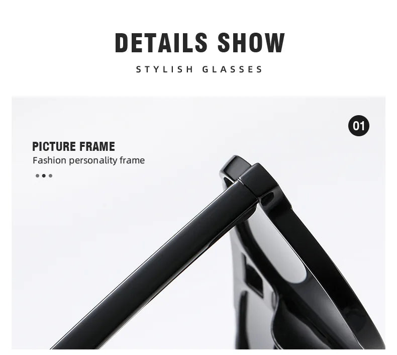 Men's Retro Plastics Frame UV400