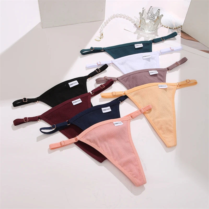 Women's Cotton Thong Underwear 3-Pack