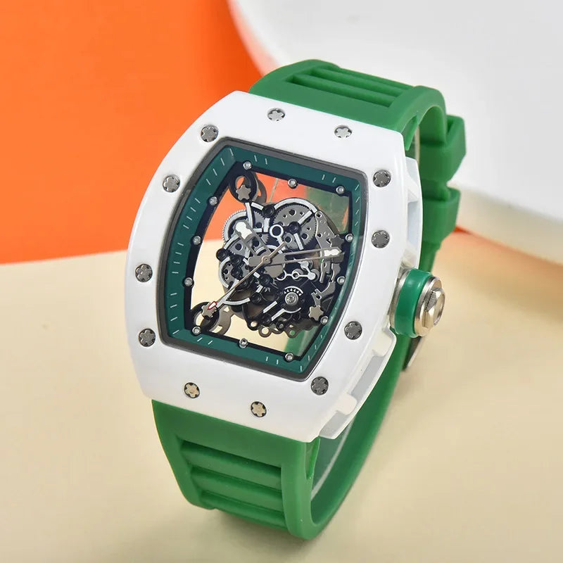 Men's Quartz Wristwatch - Waterproof Luminous Transparent Design
