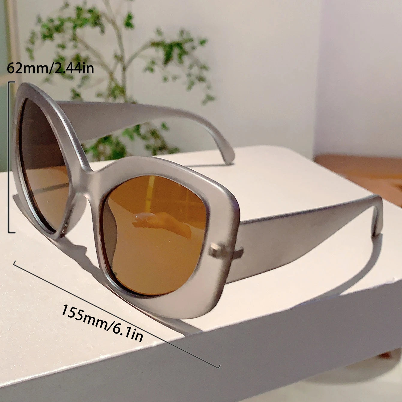 Women's Oversized Irregular Rim Sunglasses