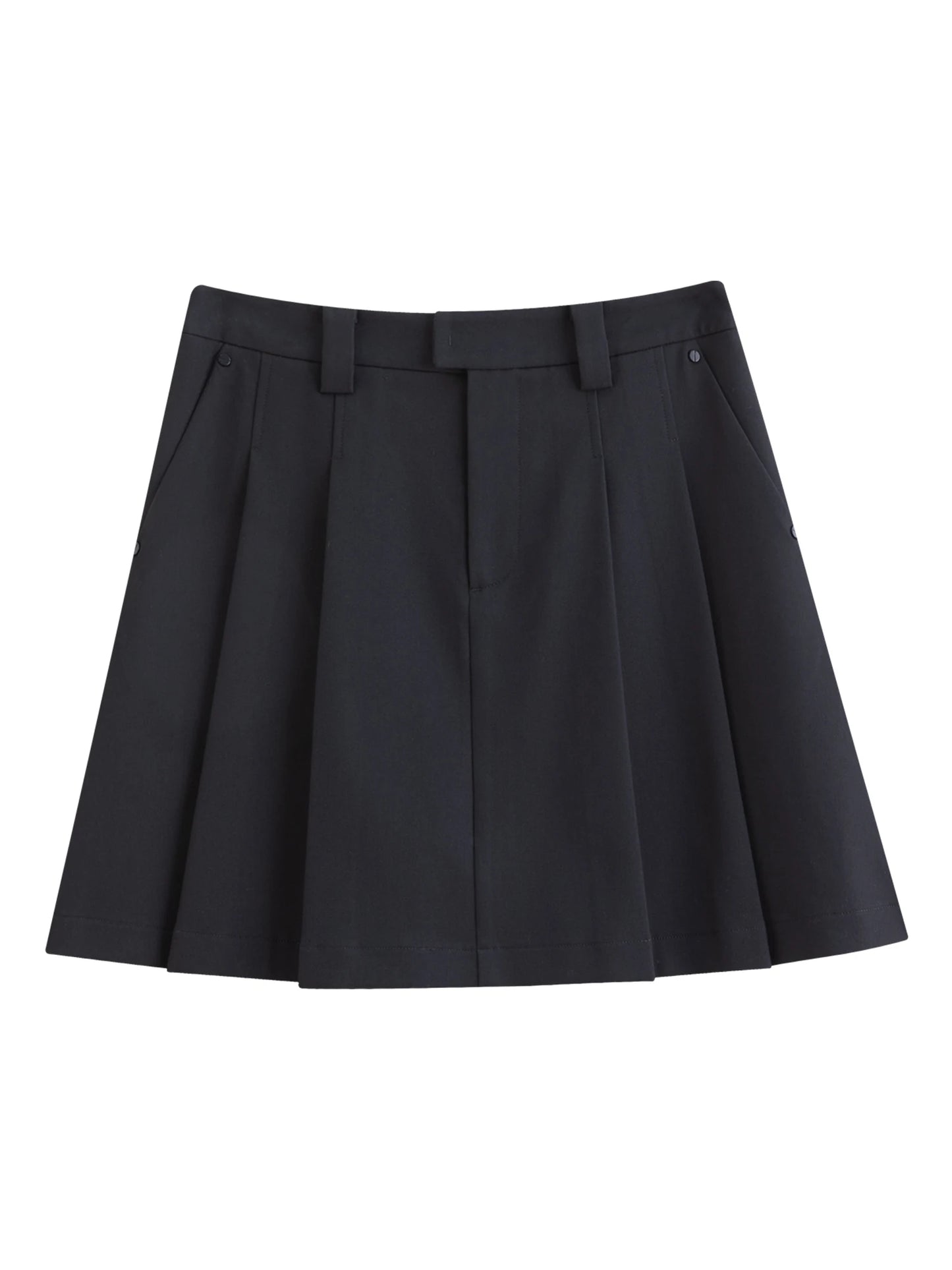 Women's Plus Size High Waist A-Line Pleated Skirt - Retro Style