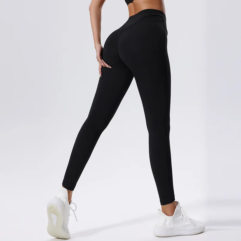Women's High Waist Sports Leggings Slim Fit Super Stretch Yoga Pants  Butt Lift Workout Tights Gym Clothes Sportswear
